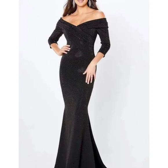 Black Montage by Mon Cheri Mother of the Groom/Bride dress - Picture 2 of 4